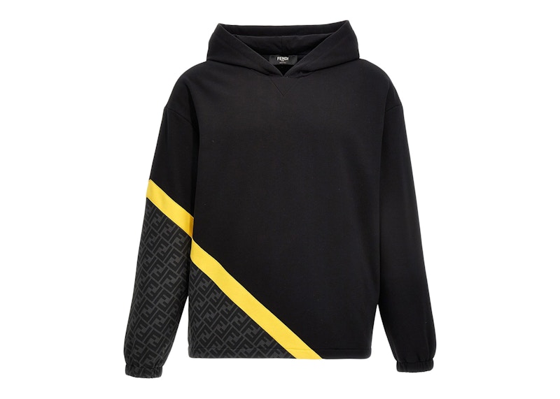 Fendi hoodie black outlet and white