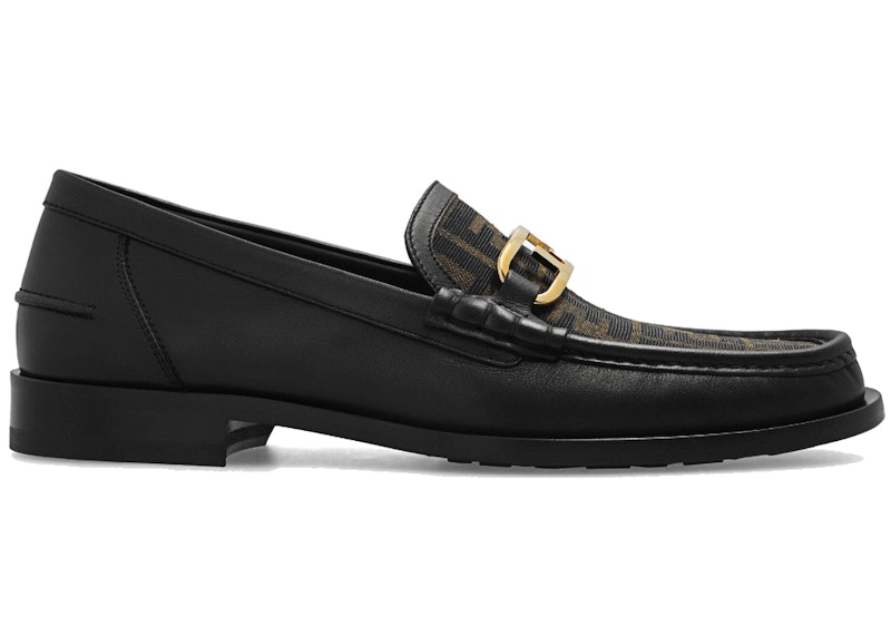 Fendi Lock Loafer Black