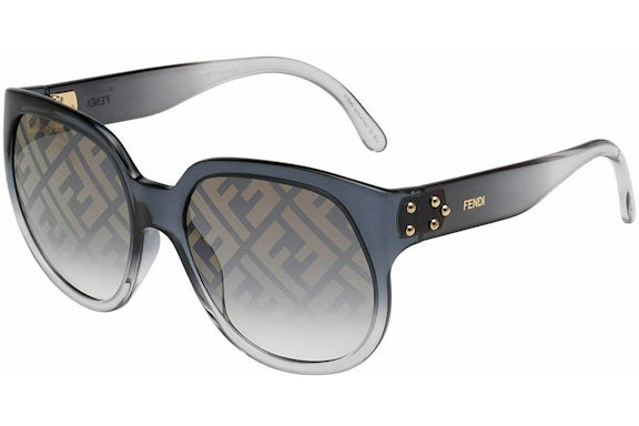 Fendi Logo Mirrored Sunglasses Black (FF 0403/G/S KB77y)