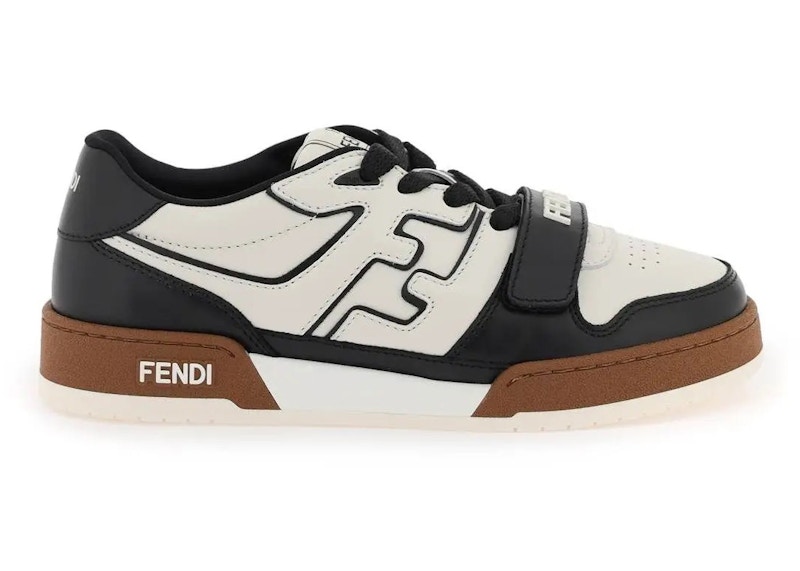 Fendi black outlet and white sneakers