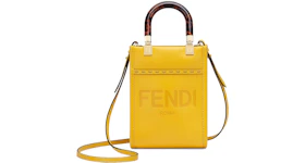 Fendi Mini Sunshine Shopper Yellow