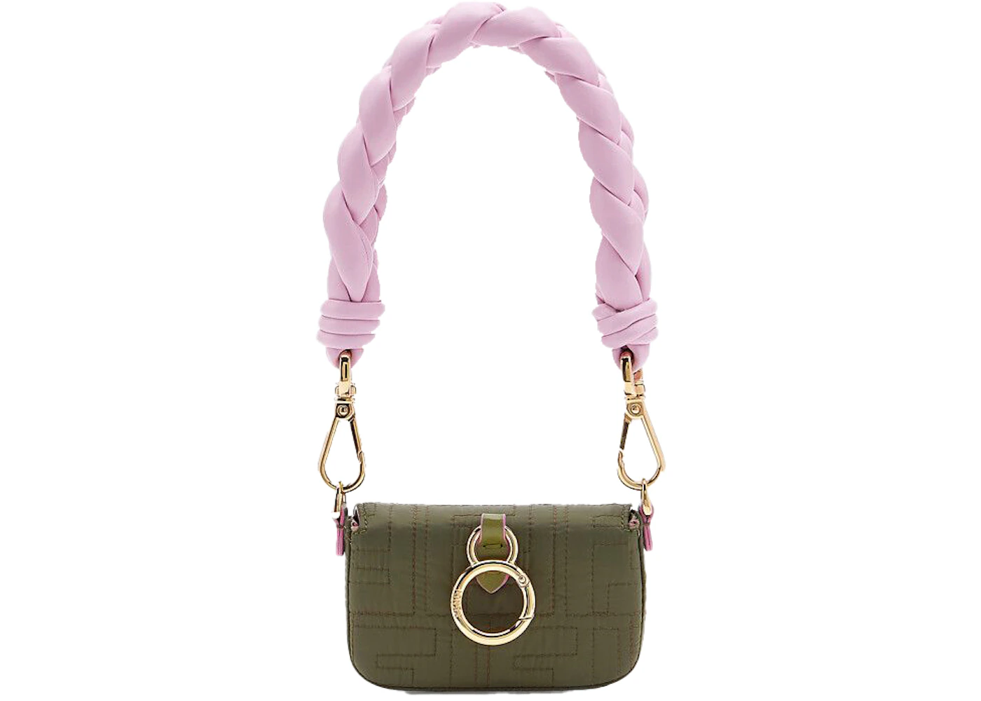 Fendi nano baguette green Clearance