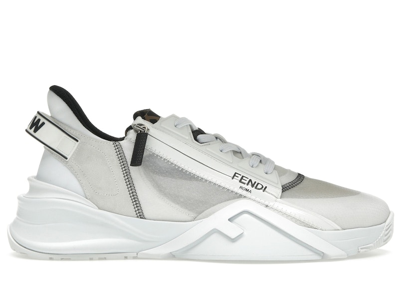 ☆【FENDI】☆(W) Fendi Flow Nylon Low-Top Sneaker.s White☆ Fendi Nylon Low Top White Men's - 7E1392EKVF0AGX - US