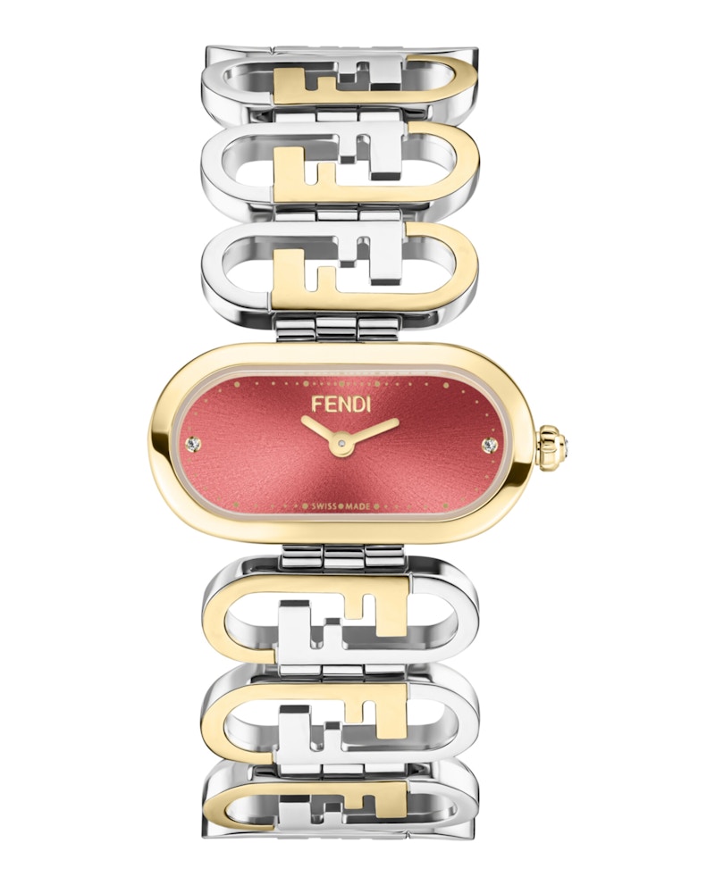 Pre-owned Fendi Women's  O'lock Diamond F149012301 Watch In Stainless Steel/aluminum
