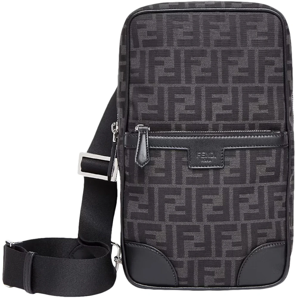 Fendi One-Shoulder Travel Backpack FF Jacquard Fabric Multicolour in ...
