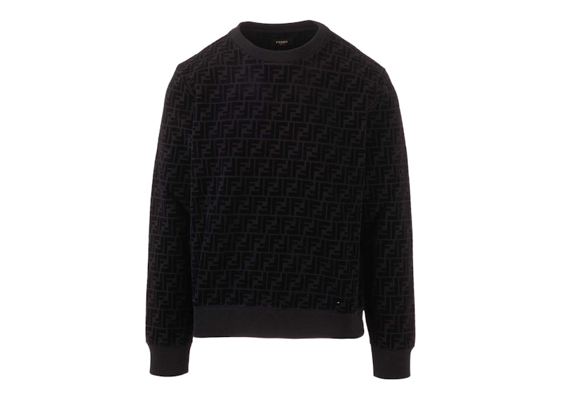 Fendi Piqué Sweatshirt Black Men's - US