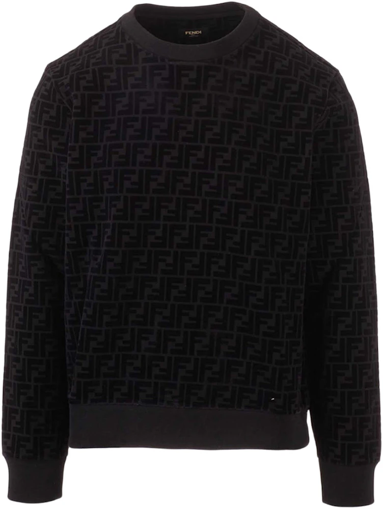 Fendi Piqué Sweatshirt Black Men's - US