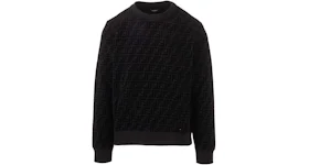 Fendi Piqué Sweatshirt Black