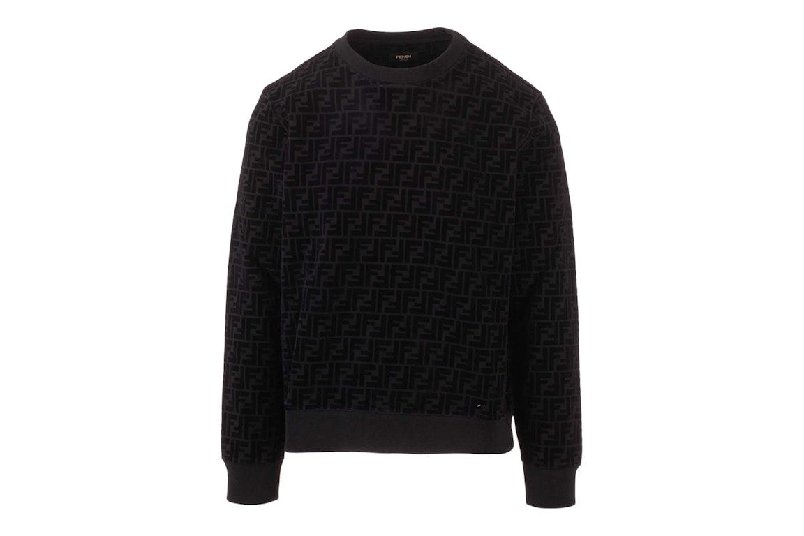 Pre-owned Fendi Piqué Sweatshirt Black
