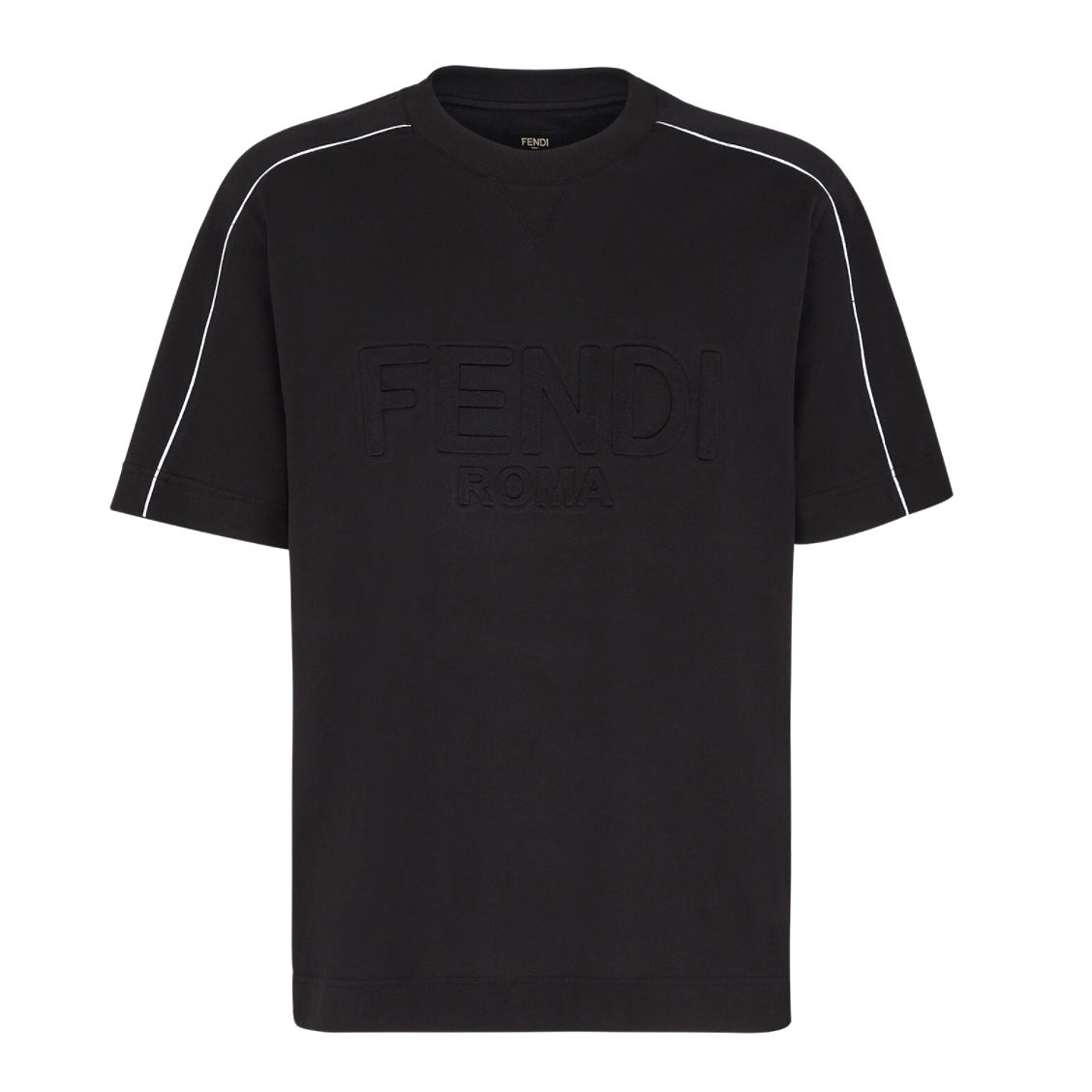 Fendi Roma Cotton T-Shirt Black Men's - SS22 - US