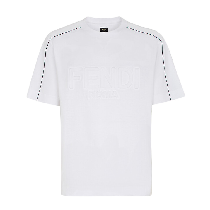 Fendi Roma Cotton T-Shirt White Men's - SS22 - US