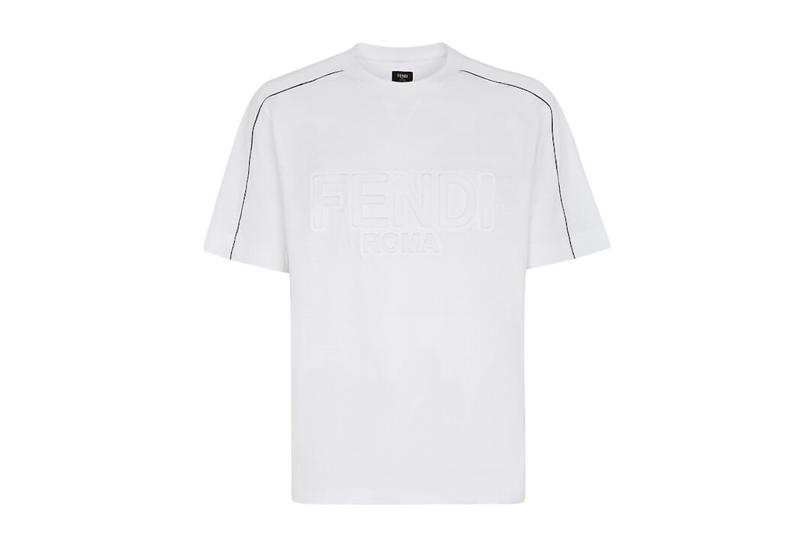 Pre-owned Fendi Roma Cotton T-shirt White