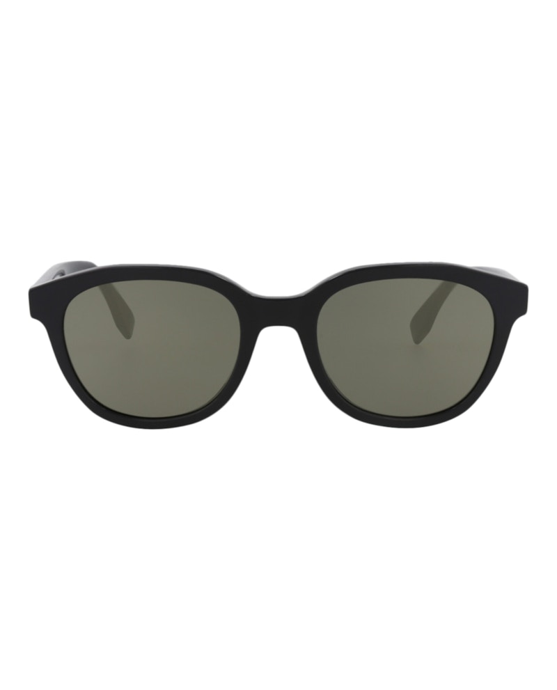 Pre-owned Fendi Men's Roundframe Acetate Sunglasses/5290q) In Blue/green (fe40092i