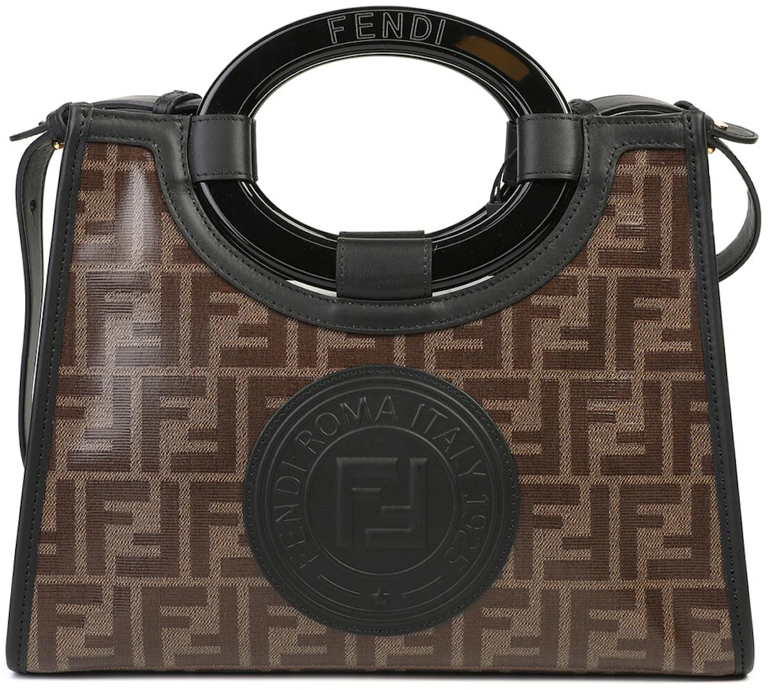 Fendi Runaway Tote Black in Cotton/Polyester with Gold-tone - GB