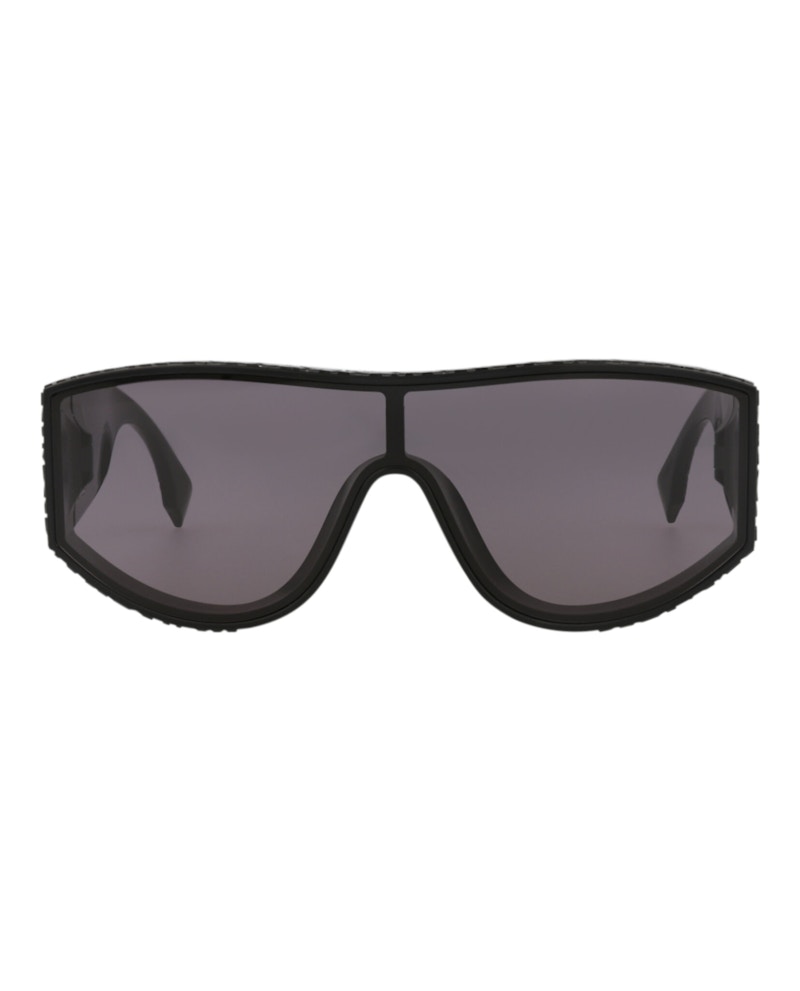 Fendi Shield-Frame Injection Sunglasses Black Black Smoke (Fe40128i-00-01a)