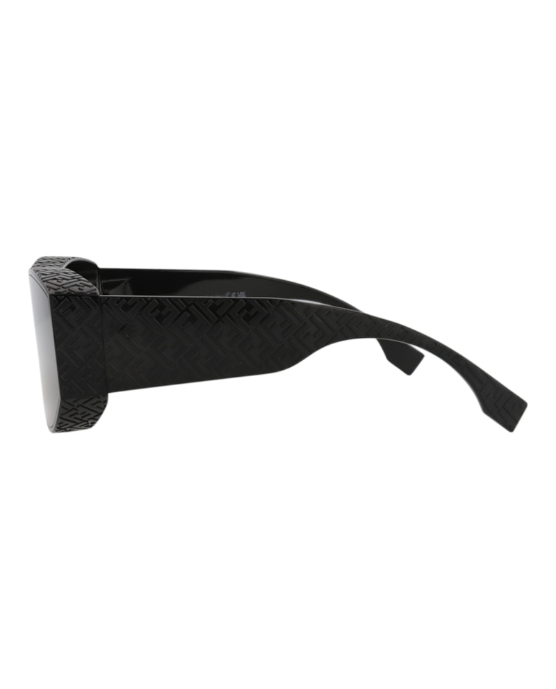 Fendi Shield-Frame Injection Sunglasses Black Black Smoke (Fe40128i-00-01a)