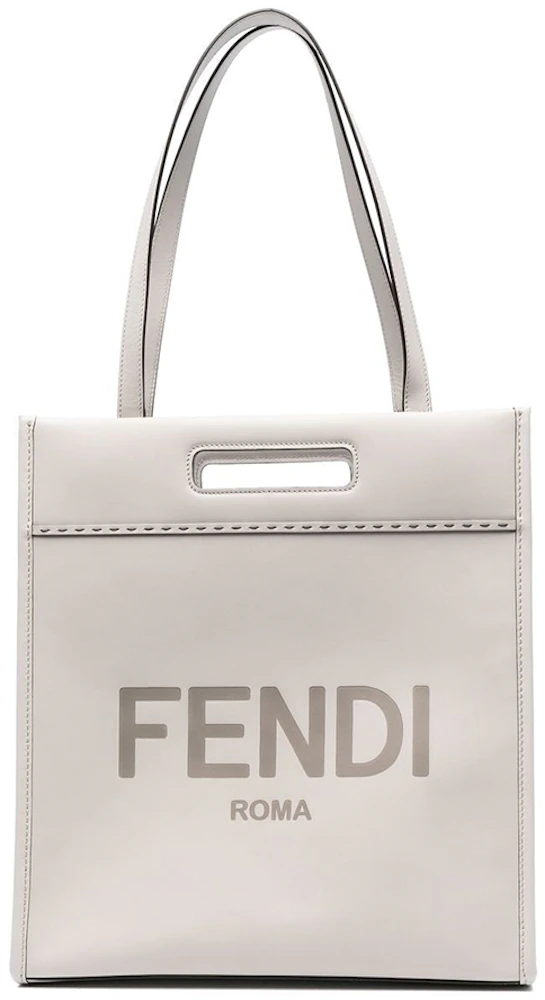 Fendi Zucca Small Pink and Beige FF Logo Tote Bag