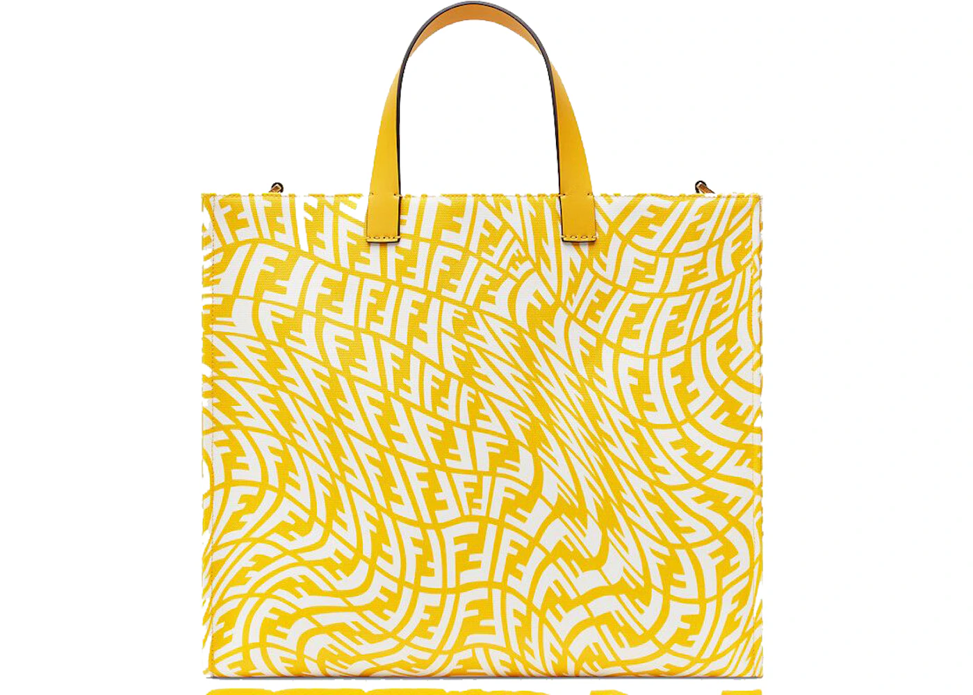 Yellow fendi tote Clearance