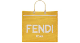 Fendi Sunshine Shopper Tote Medium Yellow