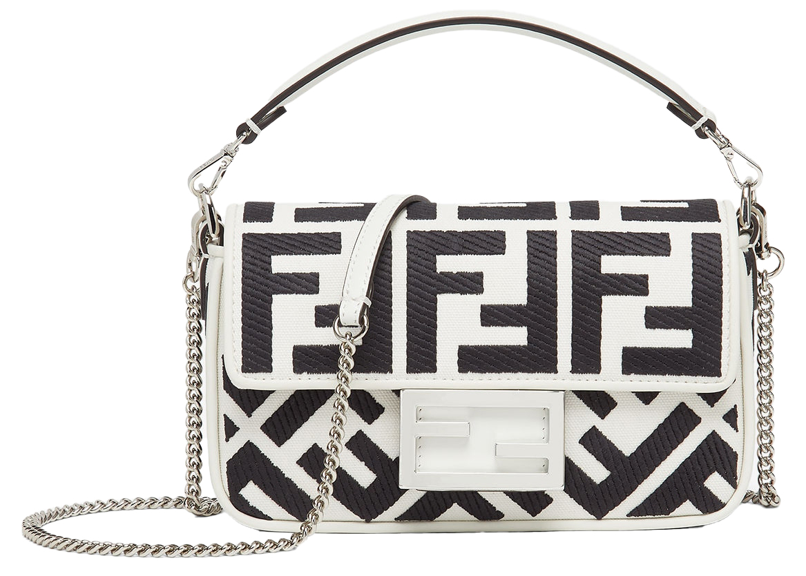 Authentic Fendi monogram canvas vintage handbag shoulder bag – Modig
