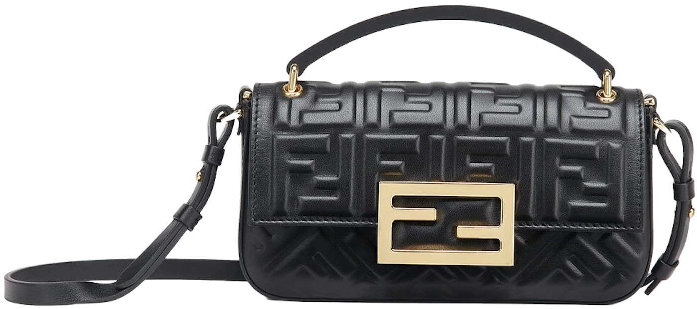 Fendi by Marc Jacobs Baguette Smartphone Pouch Black Nappa Leather