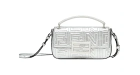 Fendi by Marc Jacobs Baguette Phone Pouch Silver-Colored Leather Pouch