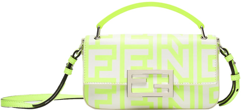 Fendi by Marc Jacobs Baguette Phone Pouch White/Neon Yellow Nappa Leather  Pouch in Leather with Palladium-tone - GB