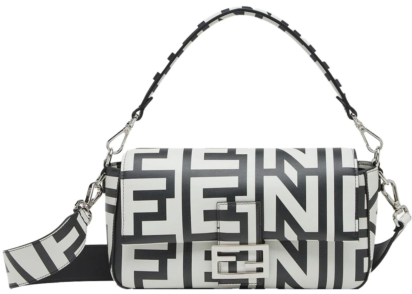 Fendi by Marc Jacobs Baguette Chain Midi Black Nappa Leather Bag in Nappa  Leather with Gold-tone - US
