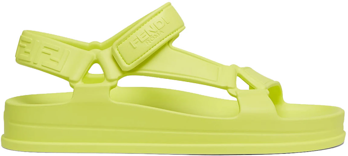 Fendi by Marc Jacobs Feel Sandals Neon Yellow Rubber - 8X8328AJZVF082C - DE
