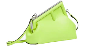 Fendi by Marc Jacobs Fendi First Small Neon Yellow Leather Bag