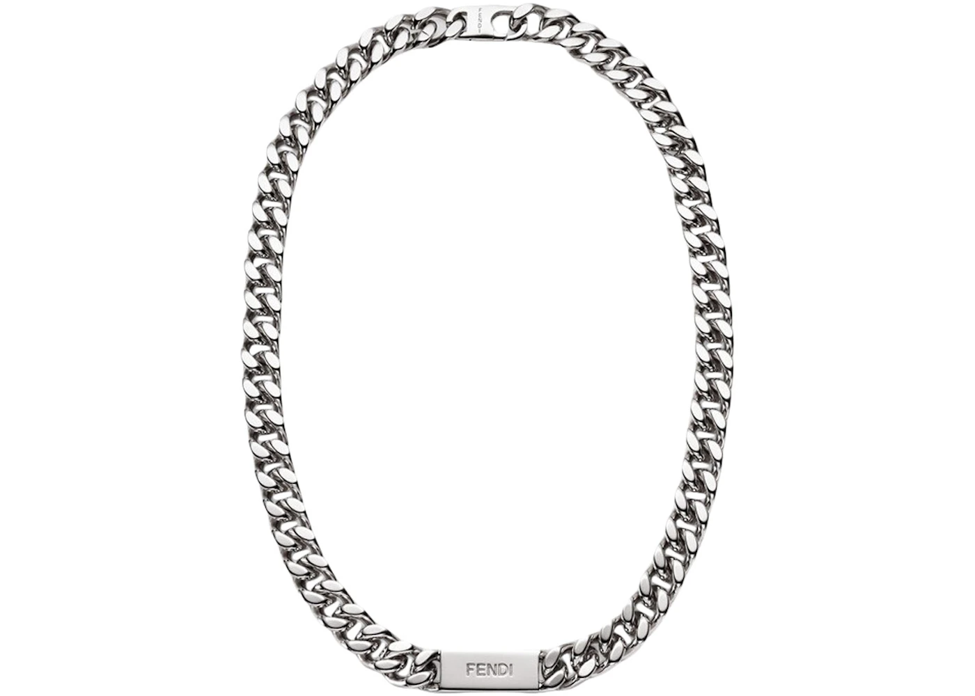 Fendi necklace silver Clearance