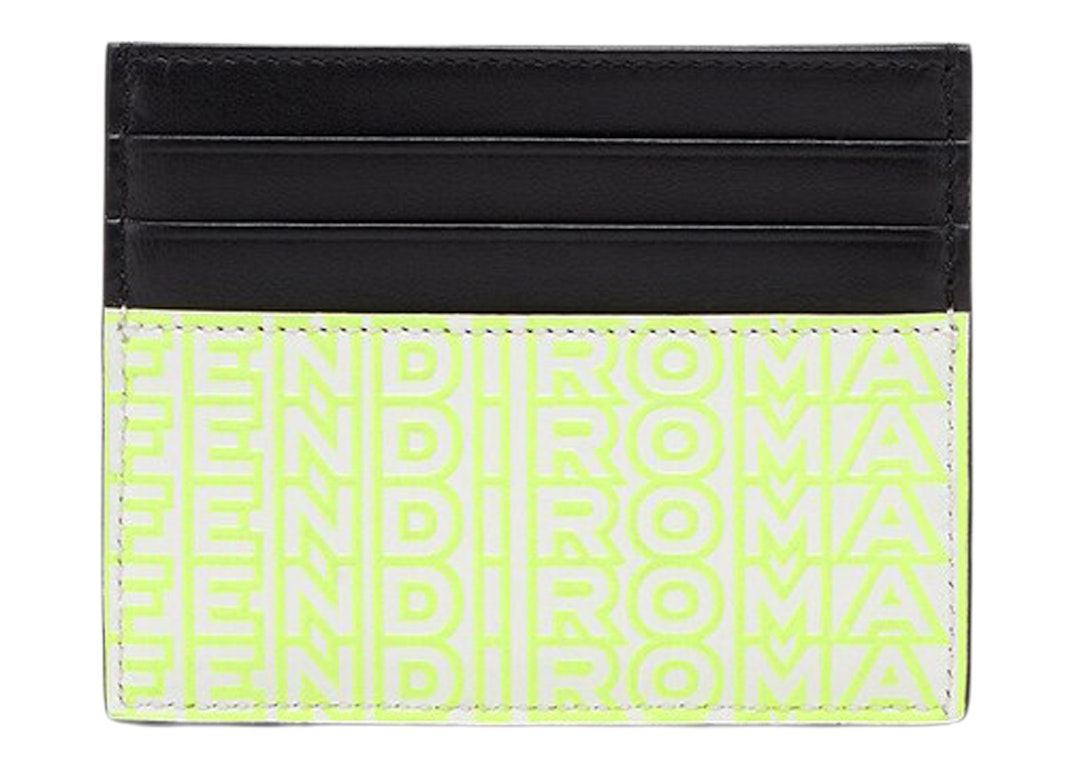 Pre-owned Fendi By Marc Jacobs  Roma Card Holder Two-tone Leather Card Holder Multicolor