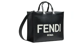 Fendi by Marc Jacobs Fendi Sunshine Medium Black Leather with Hot-Stamped Shopper