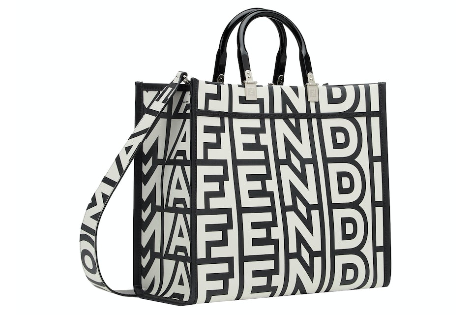 Fendi by Marc Jacobs Fendi Sunshine Medium Two-Tone Leather Shopper Bag in  Leather with Palladium-tone - US