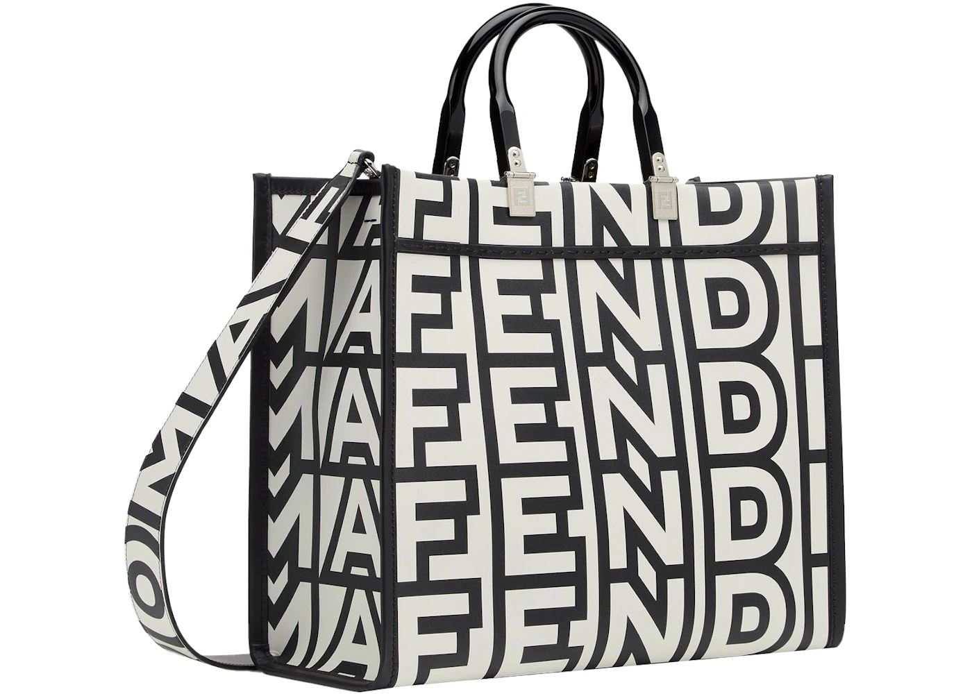 Fendi white and black bag Clearance
