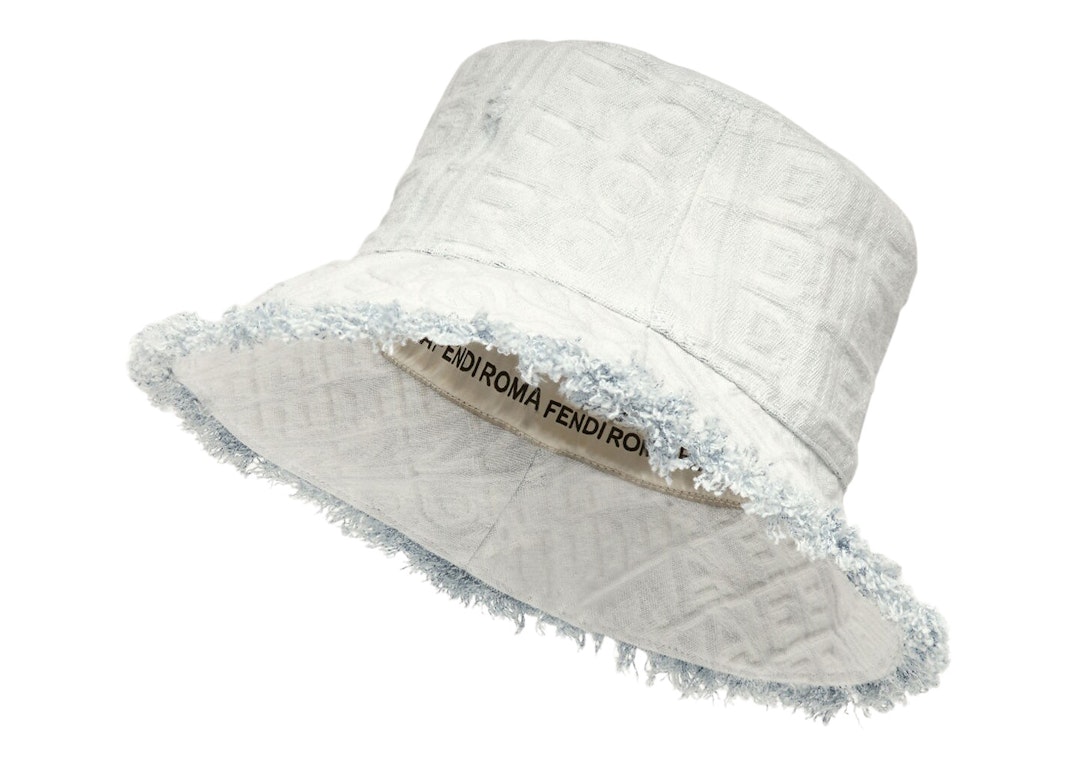 Pre-owned Fendi By Marc Jacobs Hat Blue Denim Bucket Hat