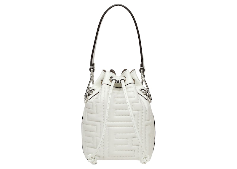 Fendi mon tresor sale bucket bag white