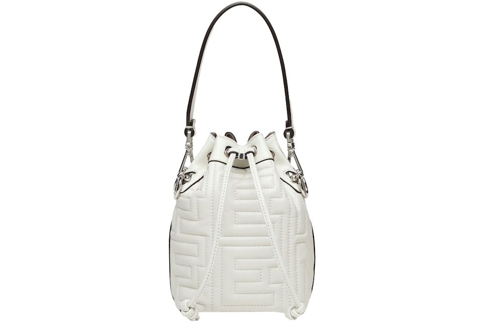 Fendi By Marc Jacobs Mon Tresor White Quilted Nappa Leather Mini-Bag In  Nappa Leather With Palladium-Tone - Gb