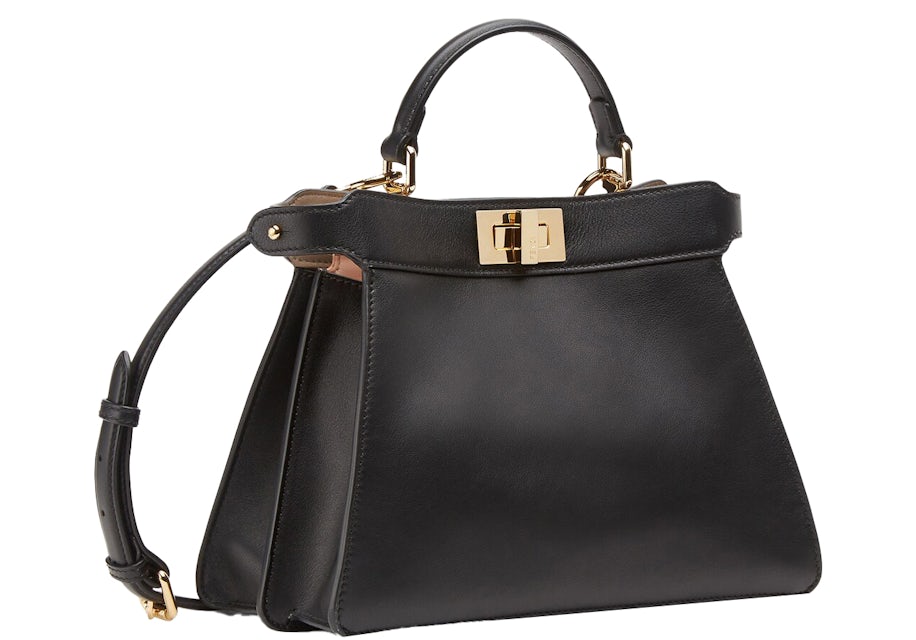 Fendi by Marc Jacobs Fendi First Midi Black Leather Bag in Leather with  Gold-tone - US