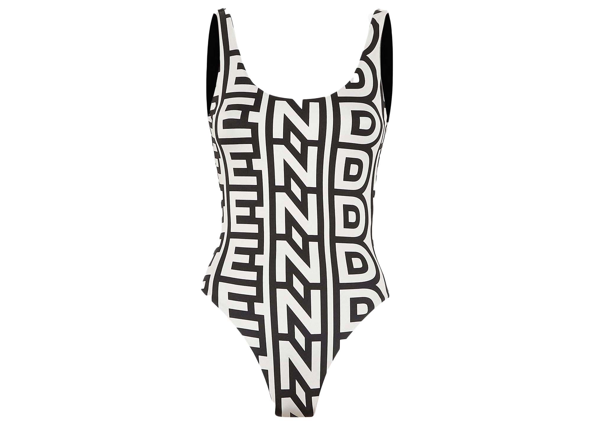 Fendi by Marc Jacobs Reversible One-Piece Swimsuit Black Lycra 