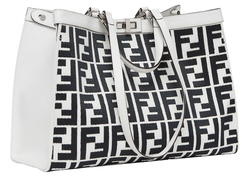 フェンディ FENDI x MARC JACOBSコラボ FF刺繍 キャンバストート Fendi-by-Marc-Jacobs-X-Tote-