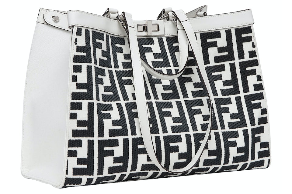 Fendi by Marc Jacobs Fendi Sunshine Medium Two-Tone Leather Shopper Bag in  Leather with Palladium-tone - US