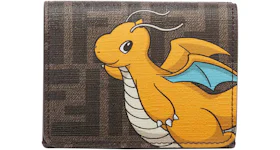 Fendi x FRGMT x Pokemon FF Fabric Wallet Brown/Yellow