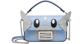Fendi x FRGMT x Pokemon Nappa Leather Bag Baguette Mini Light Blue