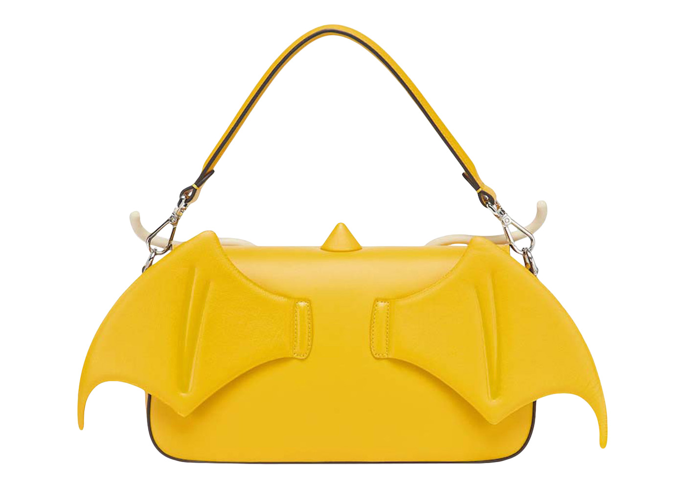 Fendi x FRGMT x Pokemon Nappa Leather Bag Baguette Yellow in Nappa 