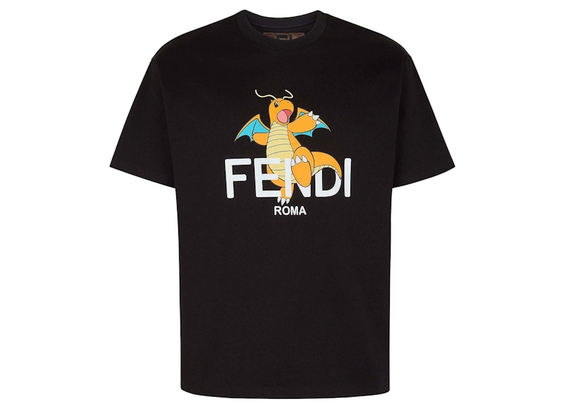 Fendi black outlet and yellow shirt