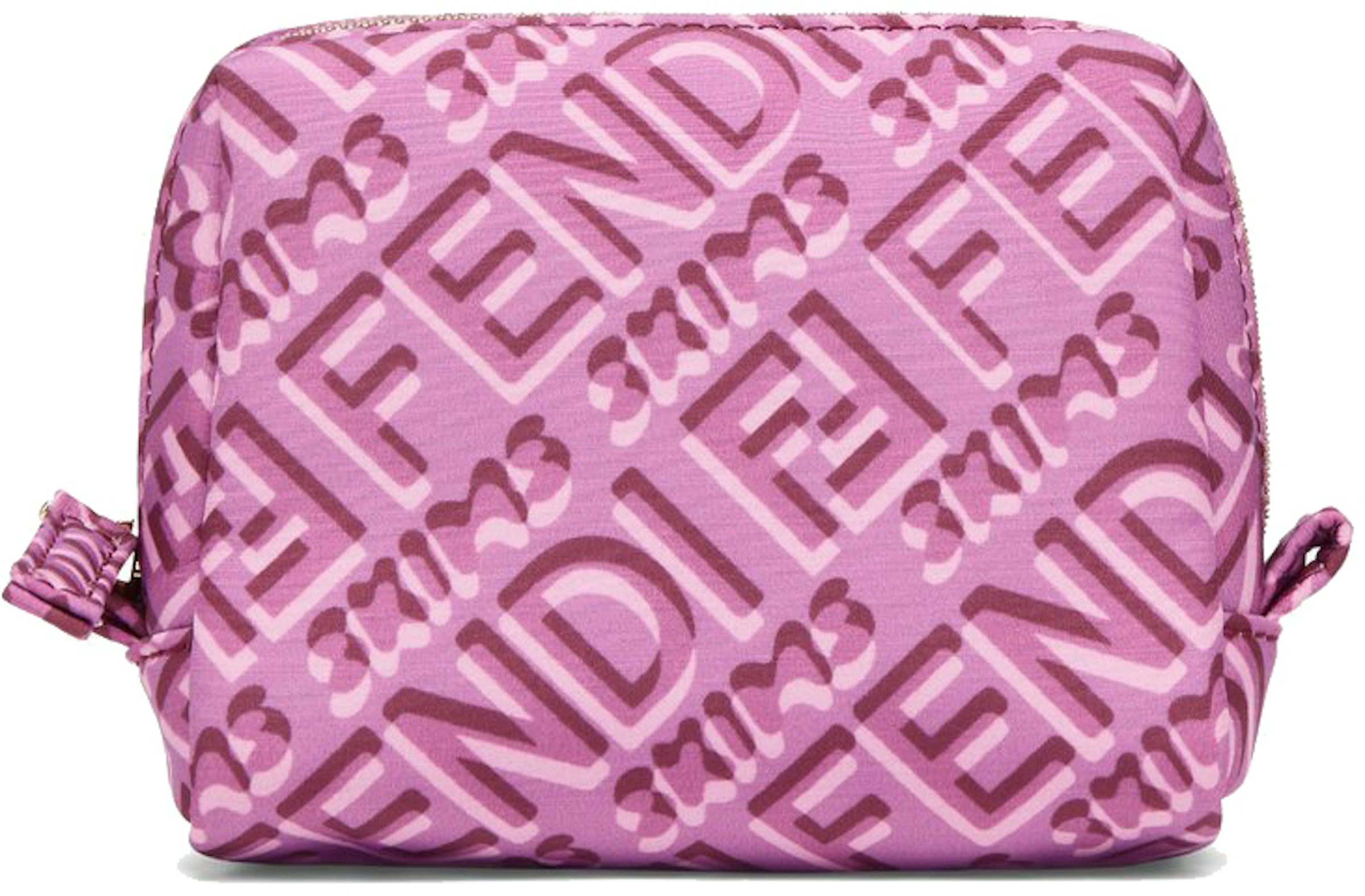 Mini Leather Pouch in Pink - Fendi