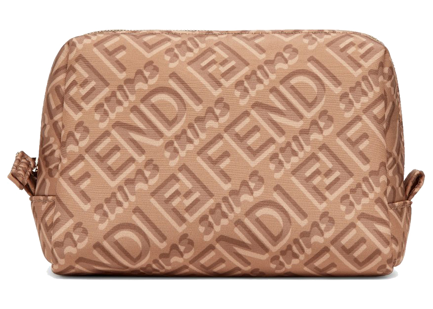 Fendi x SKIMS Beauty Pouch Small California in Nylon with Gold