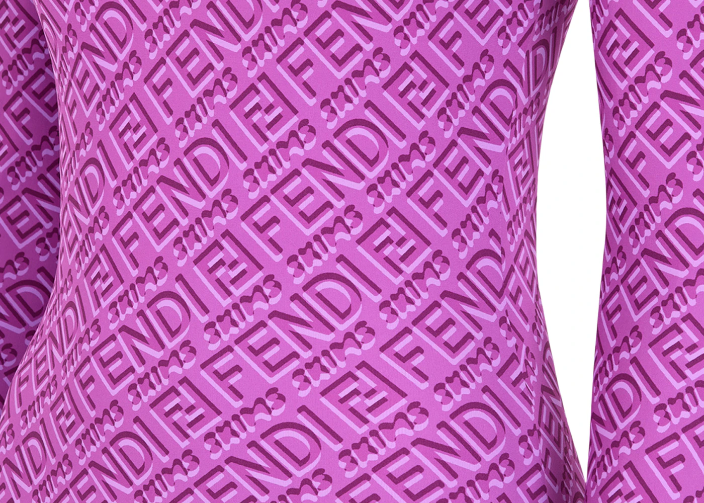 NEW!!! SOLD OUT!!! FENDI X SKIMS Purple Logo COLORADO Sheer