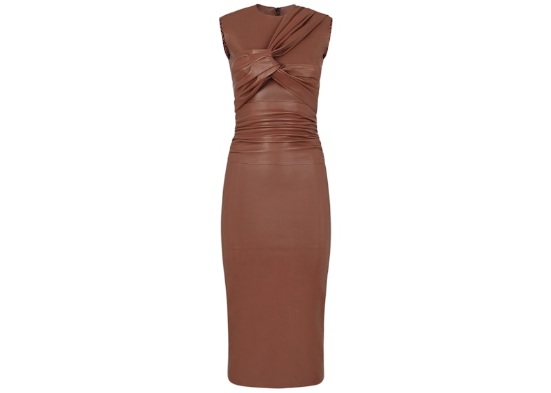 fendi leather dress